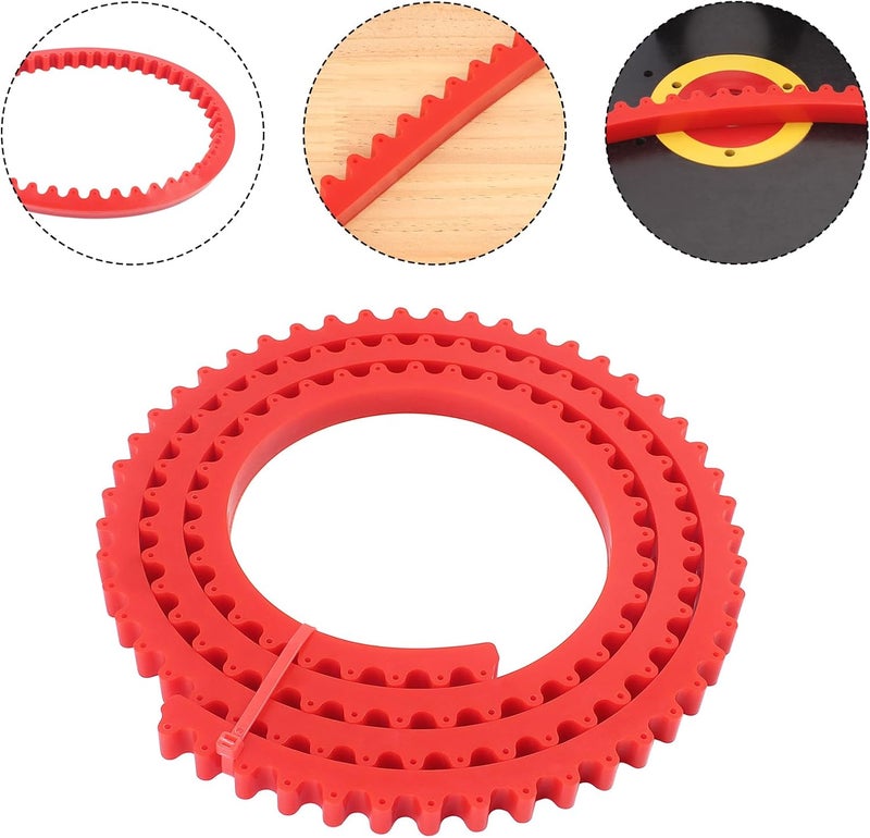 JCFANTS 39 inch Flexible Curve Template, Professional Woodworking Profiling Strip for Wood Curve Pattern Making Tools, Router Template (Red) - Image 2